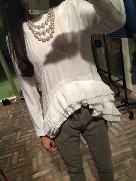 「cieL1（シエル）のアイテム」を使った、김수희さん（レディース・163cm）の秋コーディネート