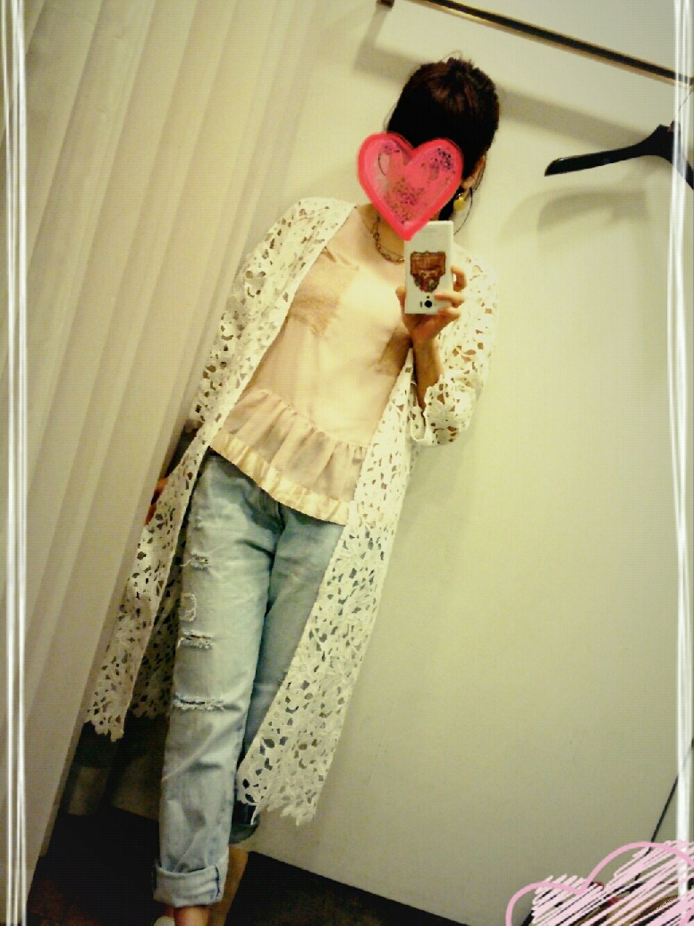 mystic（ミスティック）の「【Omekashi】レースロングカーデ