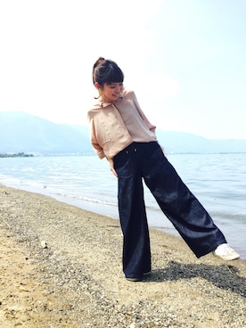 「ROBERTO COLLINA（ロベルトコリーナ）のアイテム」を使った、shioriさん（レディース・156cm）の春コーディネート