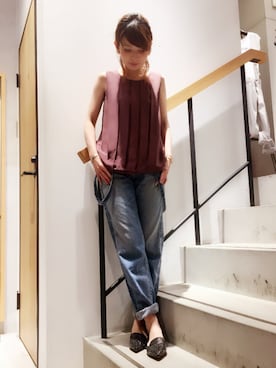 「johnbull」｜「アイテム（その他シューズ）」を使った、shioriさん（レディース・156cm）の夏コーディネート