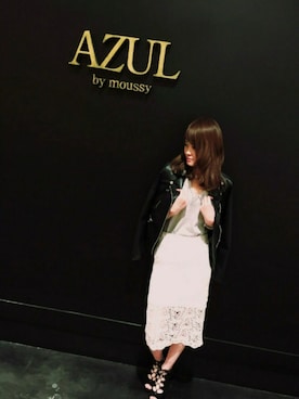 「AZUL by moussy（アズールバイマウジー）のアイテム（その他アウター）」を使った、manami naganoさん（レディース・164cm）の春コーディネート