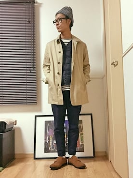 「Marc by Marc Jacobs（マークバイマークジェイコブス）のアイテム（ピアス（片耳用））」を使った、かたまりさん（メンズ・172cm）の冬コーディネート