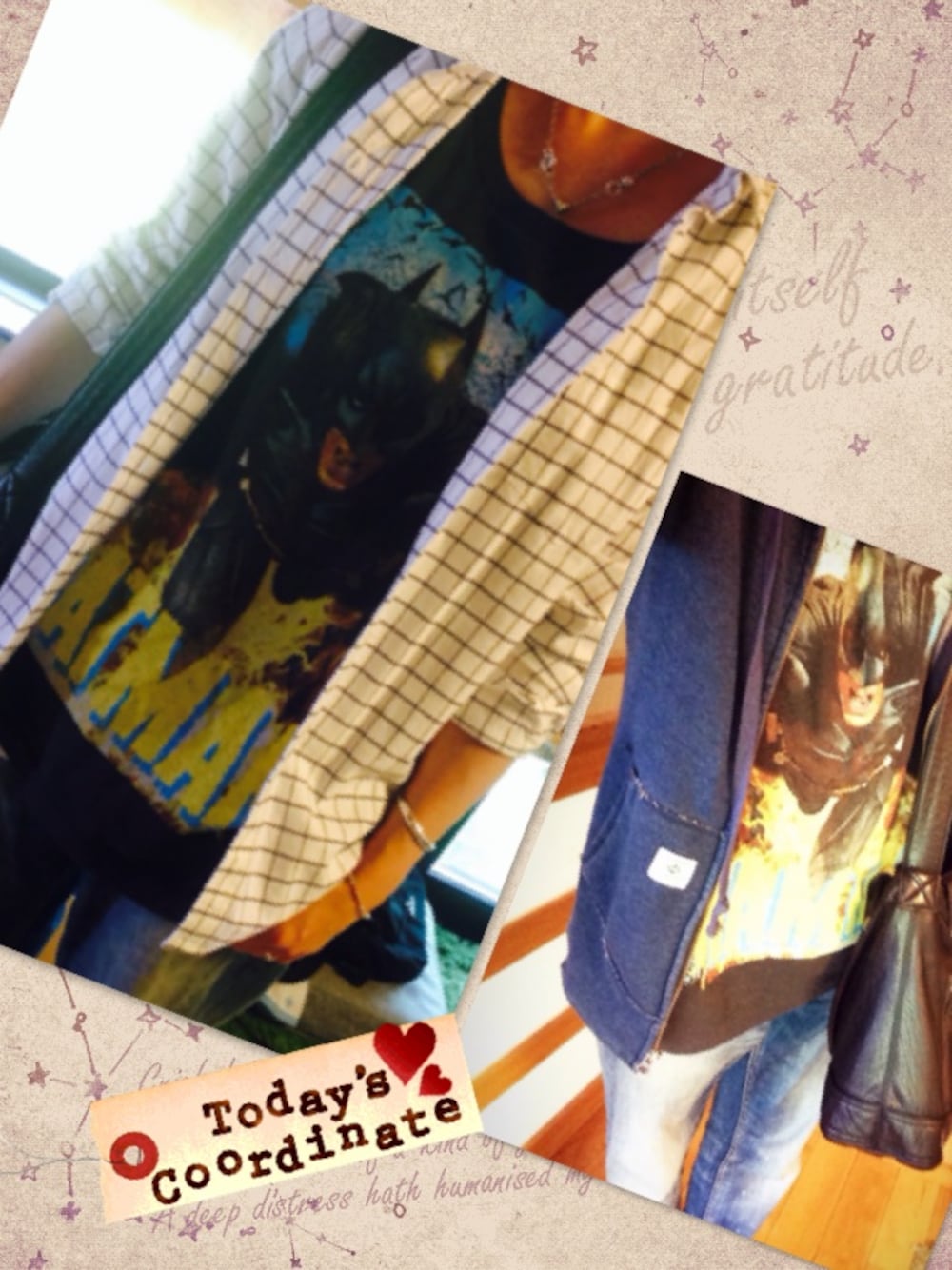 「ジーンズ、シャツ、woman」｜「RNAのL8538 BATMAN Big T（Tシャツ/カットソー、ブラック系）」を使った、eco5296さん（レディース・156cm）の春コーディネートの1枚目の写真