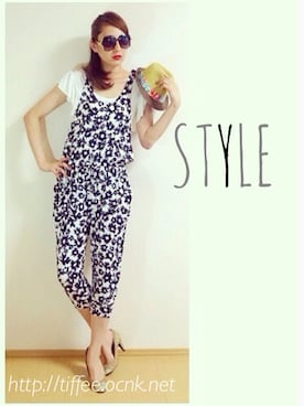 「海外セレブ風」｜「アイテム（オールインワン・サロペット）」を使った、Tiffee さん（メンズ・173cm）の夏コーディネート