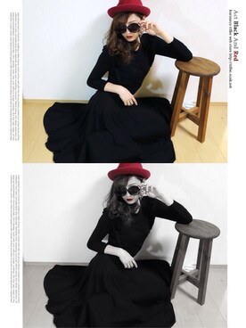 「ハットコーデ」｜Tiffee さん（レディース・173cm）の冬コーディネート