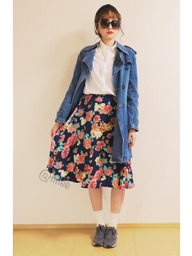 「おめかしコーデ」｜Tiffee さん（レディース・173cm）の春コーディネート