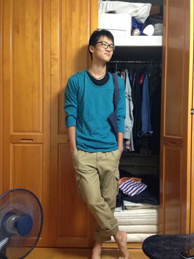 森田茂孝さん(メンズ・181cm)の夏コーディネート