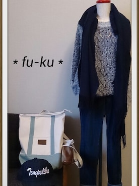 「loaf（ローフ）のアイテム」を使った、服福かなこさん（レディース・155cm）の秋コーディネート