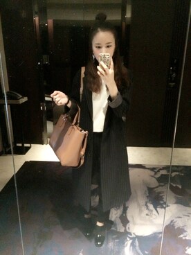 「CLANE（クラネ）のアイテム（ブーティ）」を使った、Jasmine:)さん（レディース・157cm）の冬コーディネート