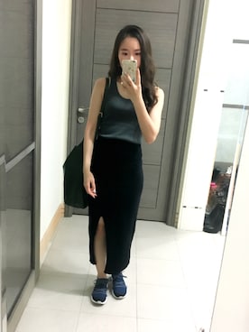 「KBF（ケイビーエフ）のKBF　トートバッグ（トートバッグ）」を使った、Jasmine:)さん（レディース・157cm）の夏コーディネート
