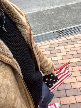 「Carter's（カーターズ）のアイテム（その他アウター）」を使った、k.kさん（メンズ・177cm）の冬コーディネート