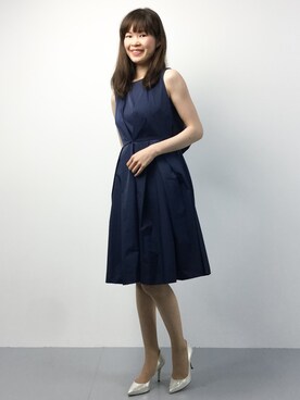 「披露宴」｜「アイテム（パンプス）」を使った、kiyokoさん（レディース・165cm）の春コーディネート