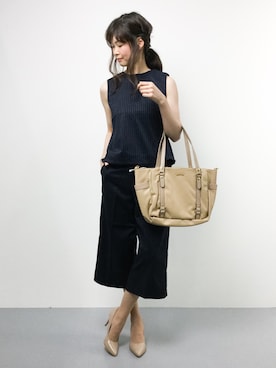 「ROPE' PICNIC（ロペピクニック）のアイテム（サロペット/オーバーオール）」を使った、kiyokoさん（レディース・165cm）の夏コーディネート