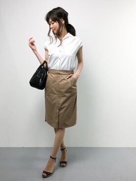 「PARADIS COULEUR（パラディクルール）のアイテム」を使った、kiyokoさん（レディース・165cm）の夏コーディネート