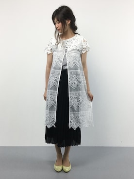 「UP START（アップスタート）のアイテム」を使った、kiyokoさん（レディース・165cm）の夏コーディネート