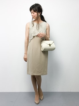 「Aラインワンピース」｜kiyokoさん（レディース・165cm）の夏コーディネート