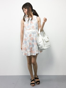 「Aラインワンピース」｜kiyokoさん（レディース・165cm）の夏コーディネート