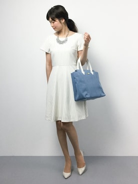 「フィット&フレア」｜kiyokoさん（レディース・165cm）の夏コーディネート