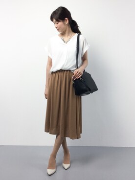 「adonis green（アドニスグリーン）のアイテム」を使った、kiyokoさん（レディース・165cm）の夏コーディネート