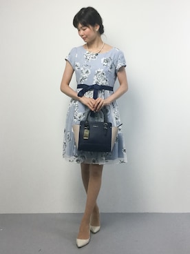 「お食事会」｜「アイテム（トートバッグ）」を使った、kiyokoさん（レディース・165cm）の夏コーディネート