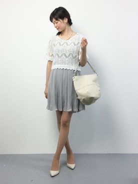 「cache cache（カシュ カシュ）のアイテム（バックパック/リュック）」を使った、kiyokoさん（レディース・165cm）の夏コーディネート