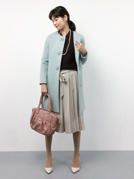 「スカーチョ」｜「アイテム（その他アウター）」を使った、kiyokoさん（レディース・165cm）の秋コーディネート