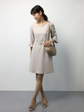 「フレアスリーブ」｜kiyokoさん（レディース・165cm）の秋コーディネート