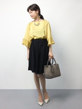 「フレアスリーブ」｜kiyokoさん（レディース・165cm）の秋コーディネート