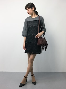 「バルーンスリーブ」｜kiyokoさん（レディース・165cm）の秋コーディネート