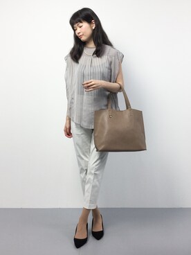 「フレアスリーブ」｜kiyokoさん（レディース・165cm）の秋コーディネート