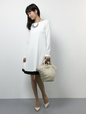 「Aラインワンピース」｜kiyokoさん（レディース・165cm）の秋コーディネート