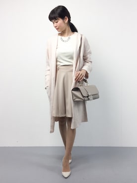 「EDIT COLOGNE（エディットコロン）のアイテム（その他アウター）」を使った、kiyokoさん（レディース・165cm）の秋コーディネート