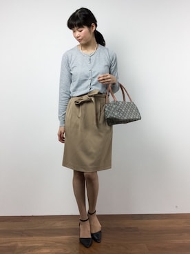 「Cherite by PRIME PATTERN（シェリエットバイプライムパターン）のアイテム」を使った、kiyokoさん（レディース・165cm）の秋コーディネート