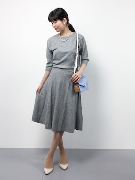 「& chouette（アンドシュエット）のアイテム（ショルダーバッグ）」を使った、kiyokoさん（レディース・165cm）の冬コーディネート