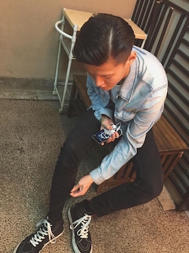 「KSUBI（スビ）のアイテム（ジャケット/アウター）」を使った、Taroさん（メンズ・183cm）の秋コーディネート