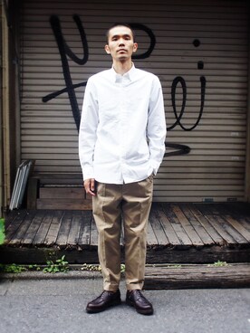 「SCYE BASICS（サイベーシックス）のアイテム（トップス）」を使った、andphebさん（メンズ・175cm）の夏コーディネート