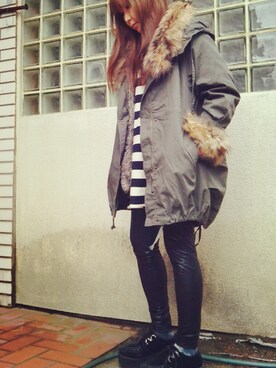 HACCOさん（レディース・154cm）の冬コーディネート