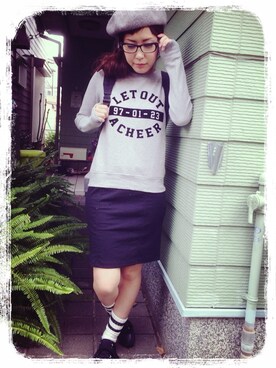 #GU  STAFF erikaさんのコーディネート