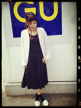 「キュロットパンツ」｜「アイテム（ジャケット/アウター）」を使った、#GU  STAFF erikaさん（レディース・154cm）の春コーディネート