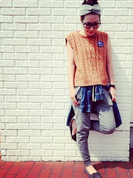 #GU  STAFF erikaさんのコーディネート