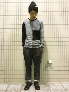 「Design Tshirts Store graniph（デザイン　ティーシャツ　ストア　グラニフ）のアイテム」を使った、ozoさん（メンズ・174cm）の秋コーディネート