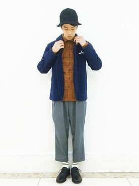 「Design Tshirts Store graniph（デザイン　ティーシャツ　ストア　グラニフ）のアイテム（ブルゾン）」を使った、ozoさん（メンズ・174cm）の秋コーディネート