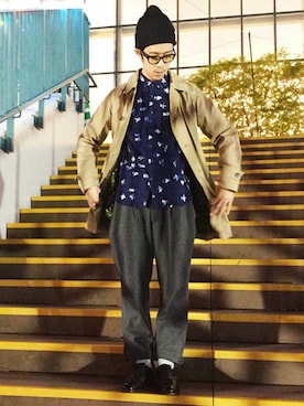 「AMERICAN RAG CIE（アメリカンラグシー）のアイテム」を使った、ozoさん（メンズ・174cm）の冬コーディネート