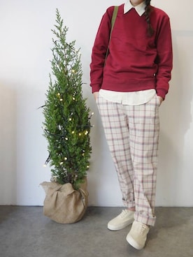 「Saturdays NYC（サタデーズ ニューヨークシティ ）のアイテム（スニーカー）」を使った、washidaさん（レディース・172cm）の冬コーディネート