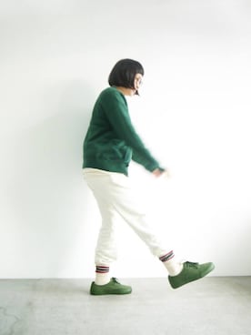 「Saturdays NYC（サタデーズ ニューヨークシティ ）のアイテム（スニーカー）」を使った、washidaさん（レディース・155cm）の冬コーディネート