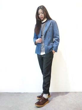 「wisdom（ウィズダム）のアイテム」を使った、washidaさん（レディース・172cm）の冬コーディネート