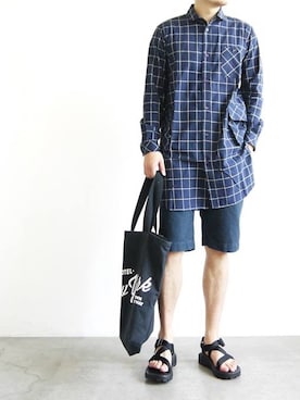 「wisdom（ウィズダム）のアイテム」を使った、washidaさん（メンズ・170cm）の春コーディネート