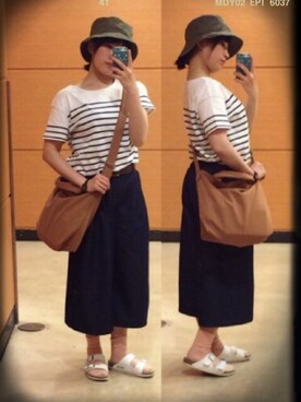 「おさんぽ」｜あごさん（レディース・156cm）の春コーディネート