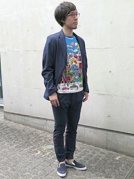 「ジョガーパンツ」｜TSUMORI CHISATO MEN'Sさん（メンズ・174cm）の春コーディネート