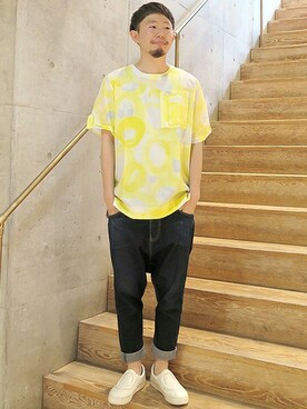 Tsumori Chisato ツモリチサト のtシャツ カットソー イエロー系 を使ったメンズ人気ファッションコーディネート Wear